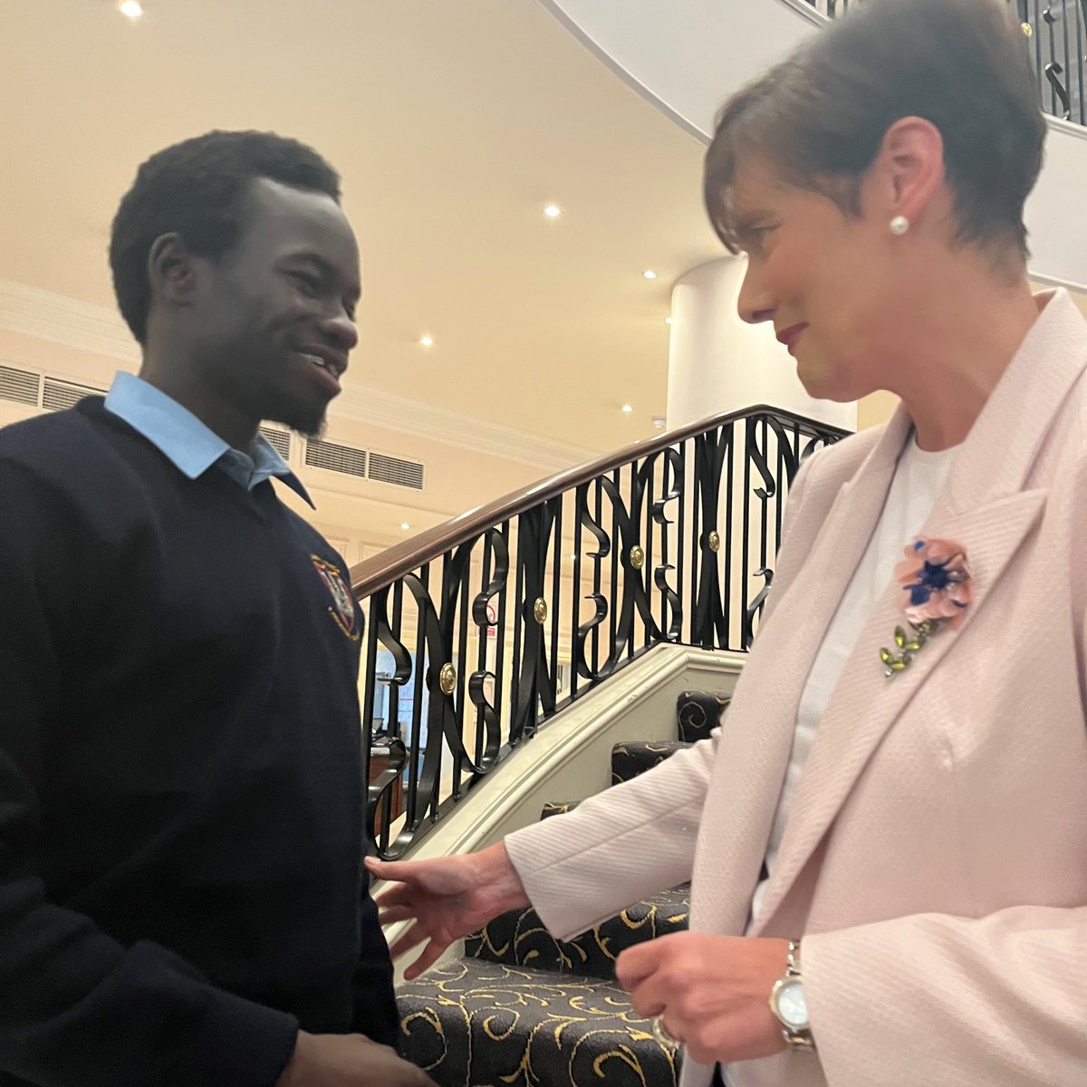 ETBIreland's tweet photo. #OpenDoorConference panellist and @KCVS_tweet student Tariq Aziz meets with Minister @NormaFoleyTD1 @Education_Ire @ETBIreland Annual Conference 2022. An Open Door to Excellence: Why Diversity Matters
@KkCwETB #ETBStrongerTogether https://t.co/CObFHZWC14