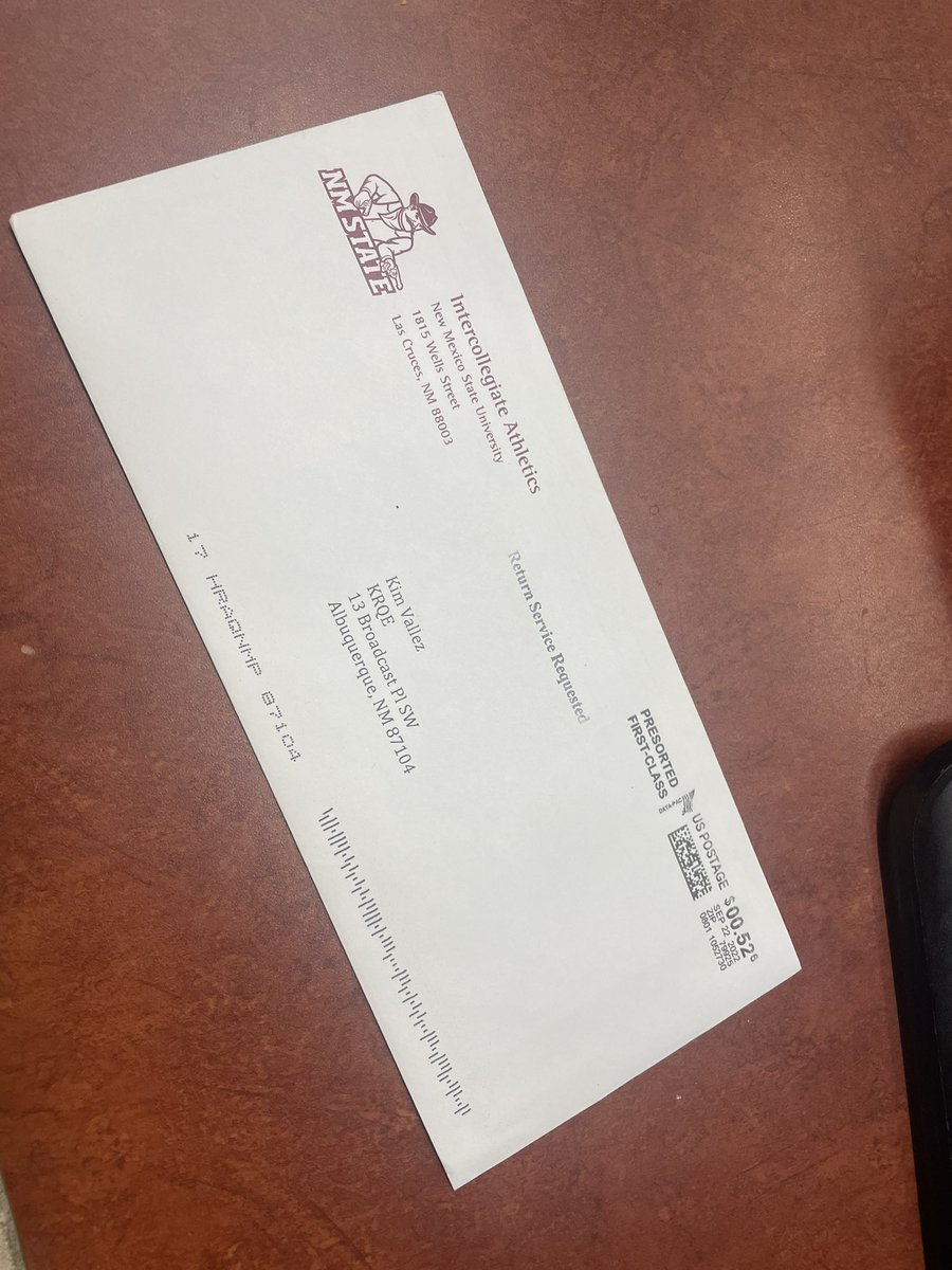 Invite to the NMSU vs UNM game. I plan to be there! 🤞#aggie4life