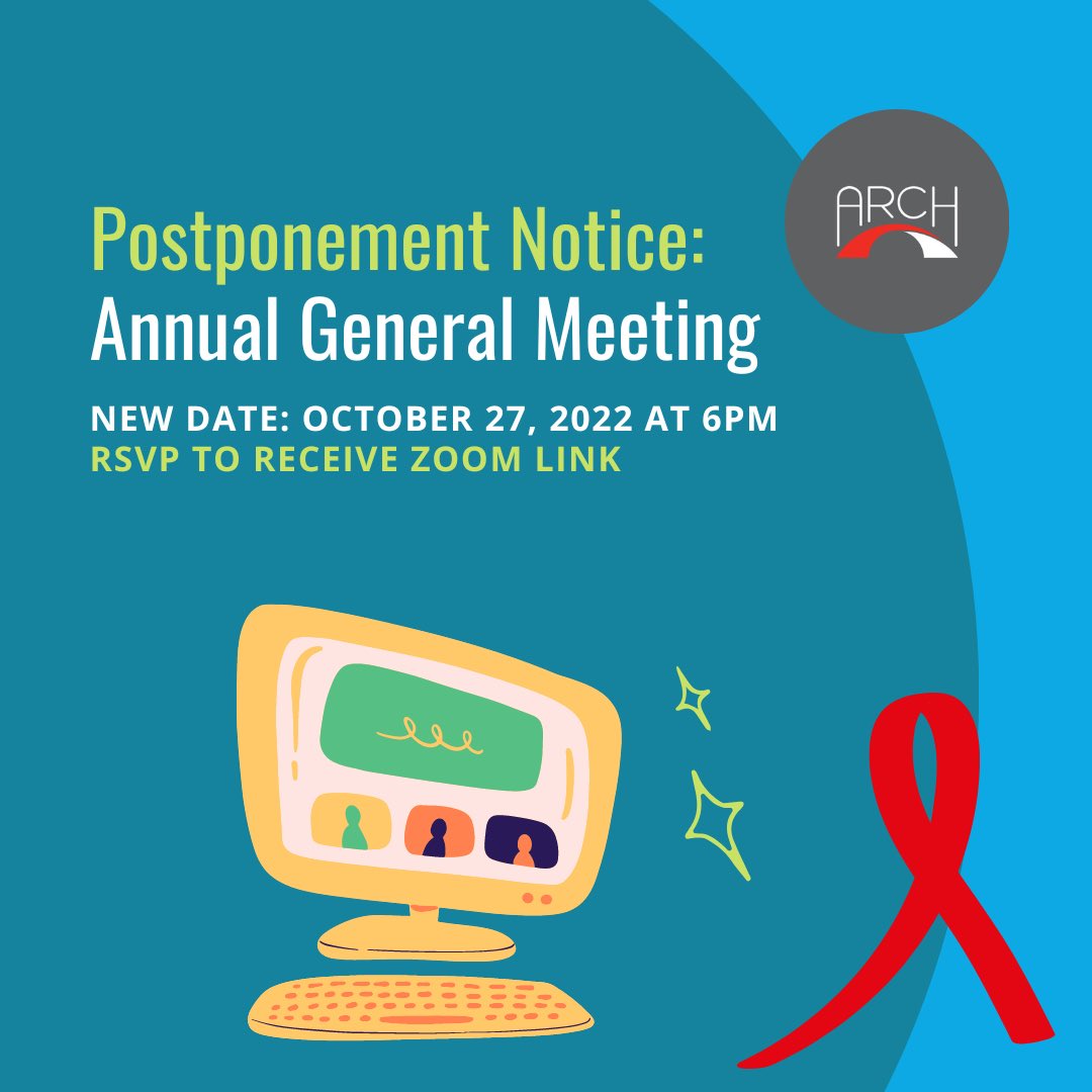 ARCHGuelph's tweet photo. The Annual General Meeting scheduled for today will be postponed to remedy accessibility issues with members' registration for the meeting. Thank you for your understanding and flexibility! The new date will be October 27 at 6 pm. RSVP using the link here: https://t.co/3TDun0bBMu https://t.co/EhitnR2DFQ