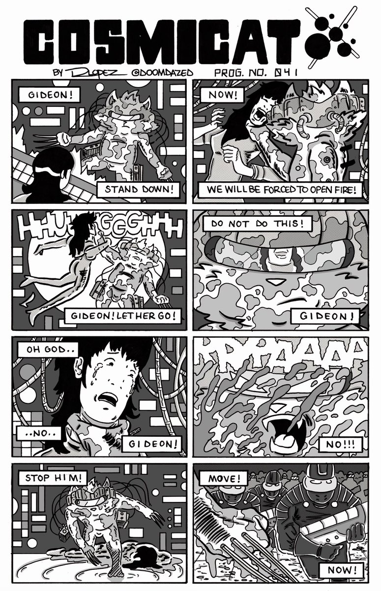 _DOOMdazed's tweet photo. Cosmicat Prog. No. 041
Prog. No. 043 drops in two weeks!
Catch up with the full series in my story highlights on IG!
Follow Next Panel Press on Facebook and Instagram for more free comics from over a dozen artists!
#cosmicat #webcomic #comicstrip #nextpanelpress https://t.co/AF5UgaUX8H
