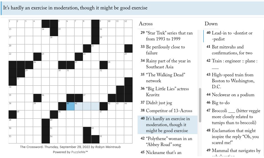 I hope you enjoy my beginner-friendly @newyorker puzzle today, unless you're a little busy with a 40-Across