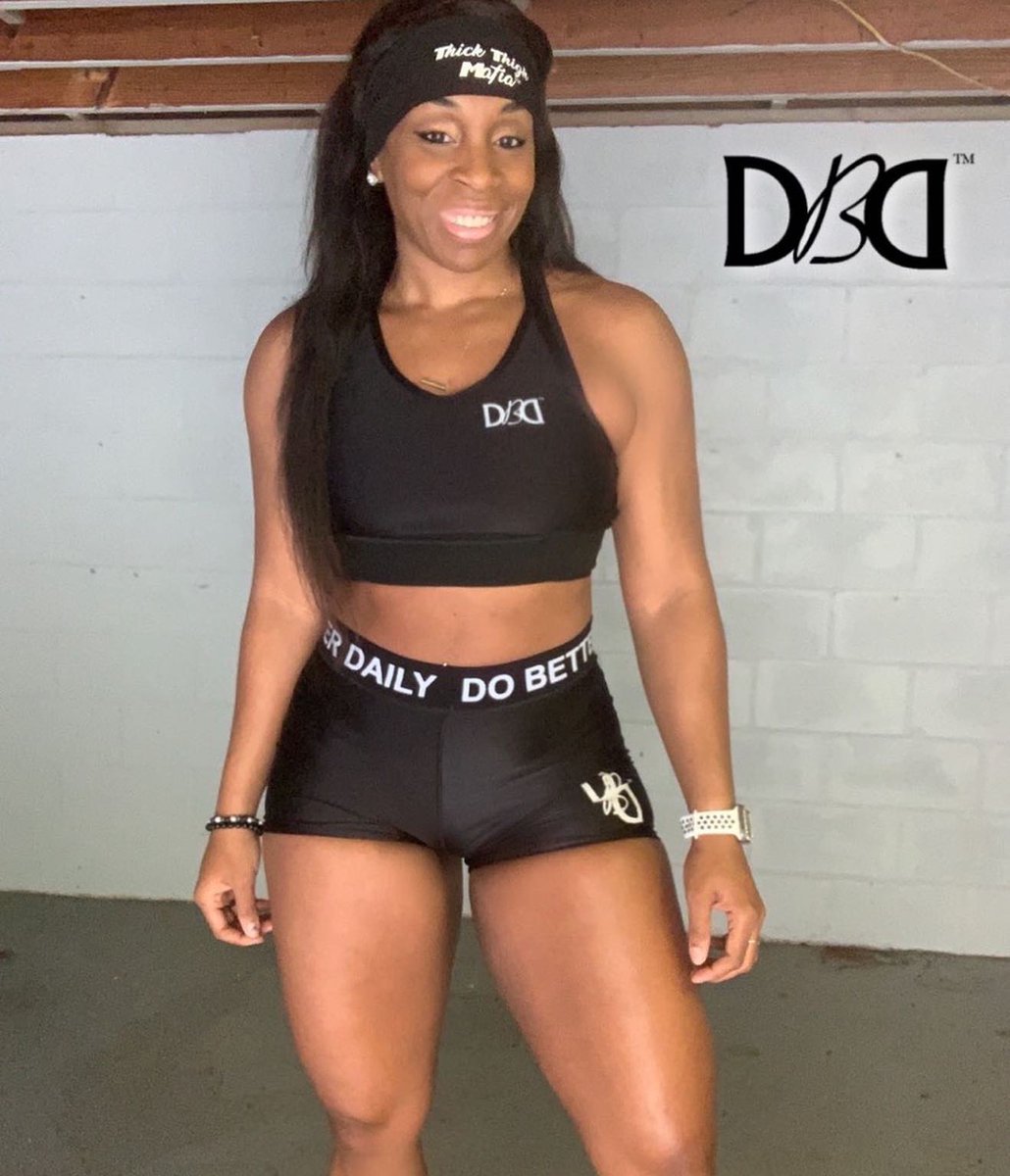 DREAMADAVIDSON's tweet photo. We back BABY! After taking a 2 year break @officialdbdgear will be releasing a select few pieces in October and November! Get excited and welcome back. ๐ช๐พ๐ค #DBDGEAR (link in bio)
#personaltrainer #dancer
#getyouame #tampatrainer
#queen #beautiful #business https://t.co/xGBrRsi2TJ