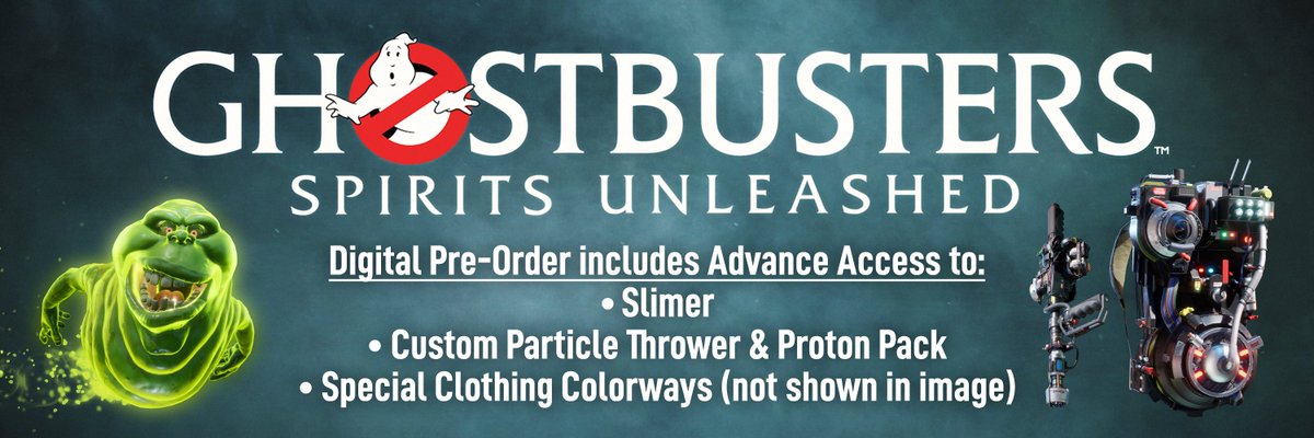 GhostbustersSU's tweet photo. Pre-order Ghostbusters: Spirits Unleashed to get advance access to Slimer and so much more! https://t.co/qqXIeopuLV https://t.co/FiisQXHPCh