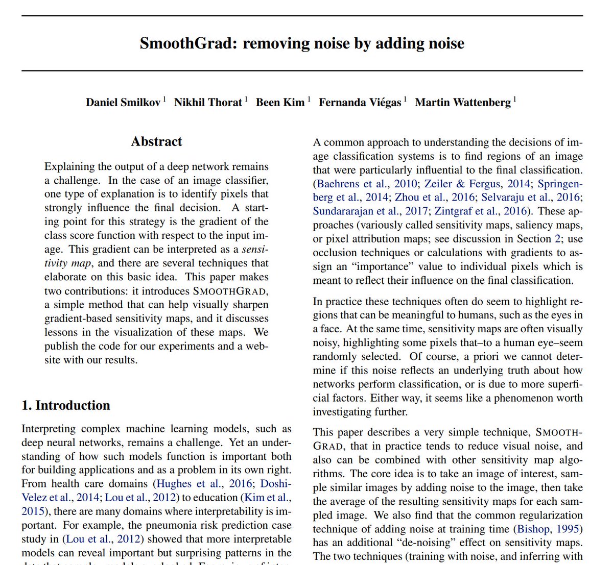 WiMLDS_Paris's tweet photo. [#FridayWiMLDSPaper 📜 curated by @WiMLDS_Paris]

"SmoothGrad: removing noise by adding noise" by @dsmilkov, @nsthorat, @_beenkim, @viegasf &amp; @wattenberg

https://t.co/RjKRa0OLvi #WiMLDSParis #WiMLDS #DeepNetworks #ComputerVision #MachineLearning https://t.co/kHAsN3T6St