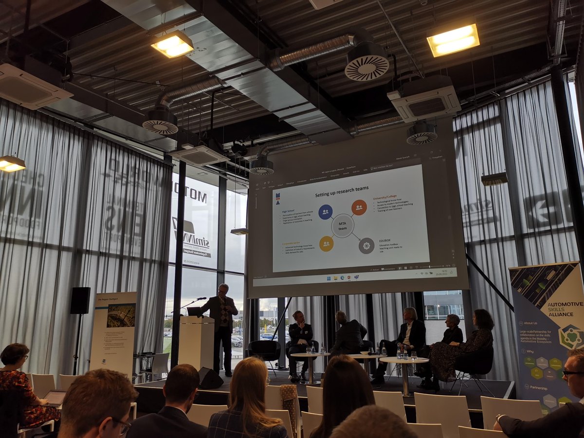 ASA_MobilityEU's tweet photo. The third panel dedicated to concrete examples and best practices at the European and regional level closed the first day of the ASA conference.
โก๏ธTomorrow morning two workshops will involve the participants in engaging activities to learn more about up/reskilling.
#ASAStuttgart https://t.co/iqVDa24VTE