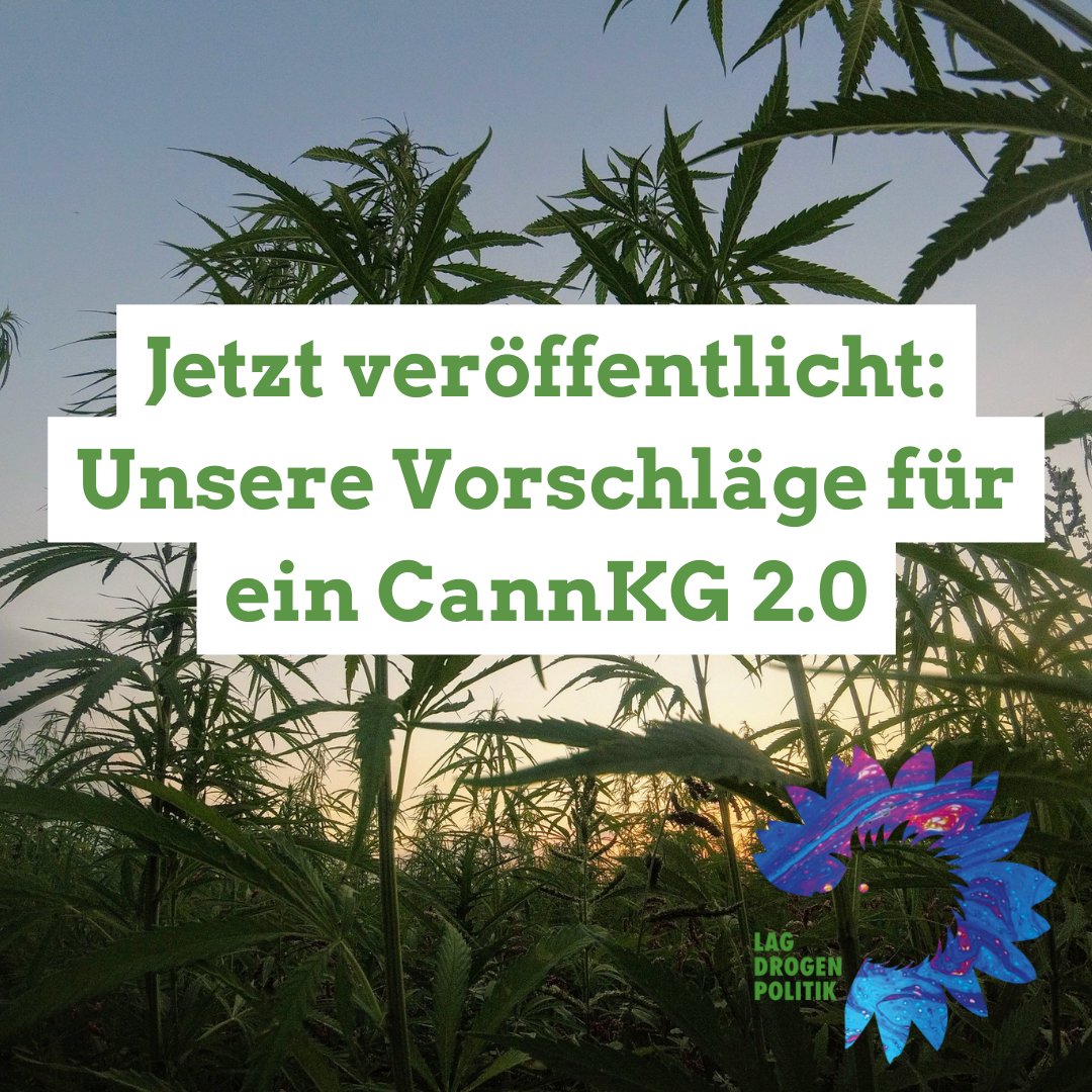 lag_drogen's tweet photo. Veröffentlichung des Positionspapiers für ein CannKG 2.0

2015 wurde mit dem Antrag für ein Cannabiskontrollgesetz (CannKG) erstmals ein Gesetzentwurf zur regulierten Abgabe von Cannabis als Genussmittel im Bundestag zur Abstimmung gestellt. 2018 wurde dieser Entwurf 
1/6 https://t.co/YIszPo21jv