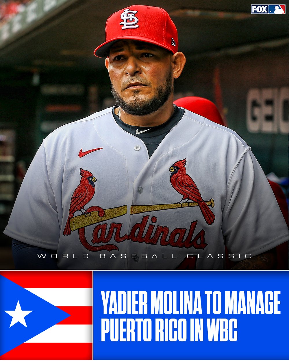 FOX Sports: MLB on X: Yadier Molina has been named manager of