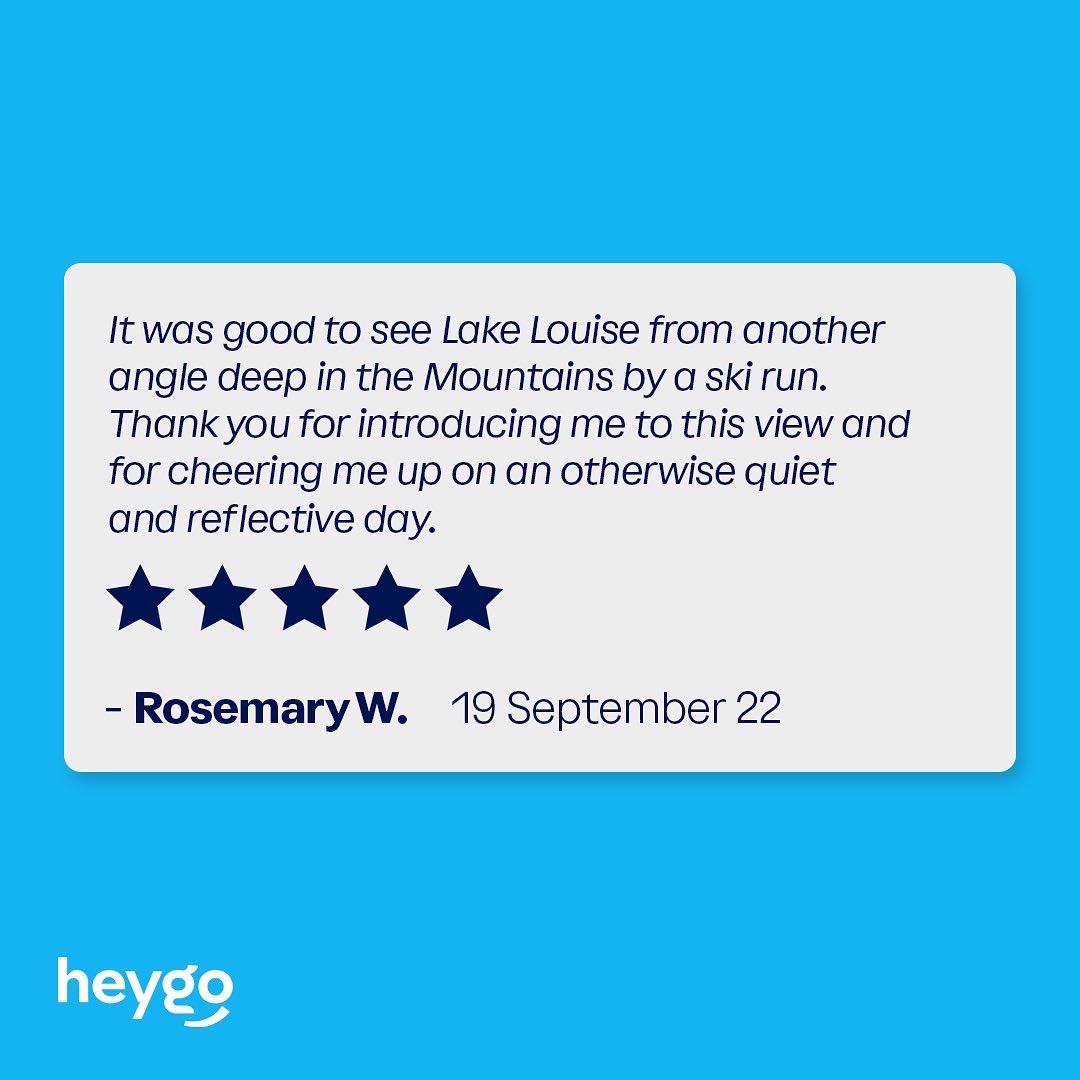 heygolive's tweet photo. Some amazing reviews from tour guide Patrick Twomey’s most recent tours in Canada! ⭐
Join Heygo and explore the world with the greatest tour guides!
Click on the link in our bio to find out when Patrick Twomey’s next tour is.
#HeygoLive #Heygo #Travel #Explore #virtualtour https://t.co/UW1dCyMc6Z