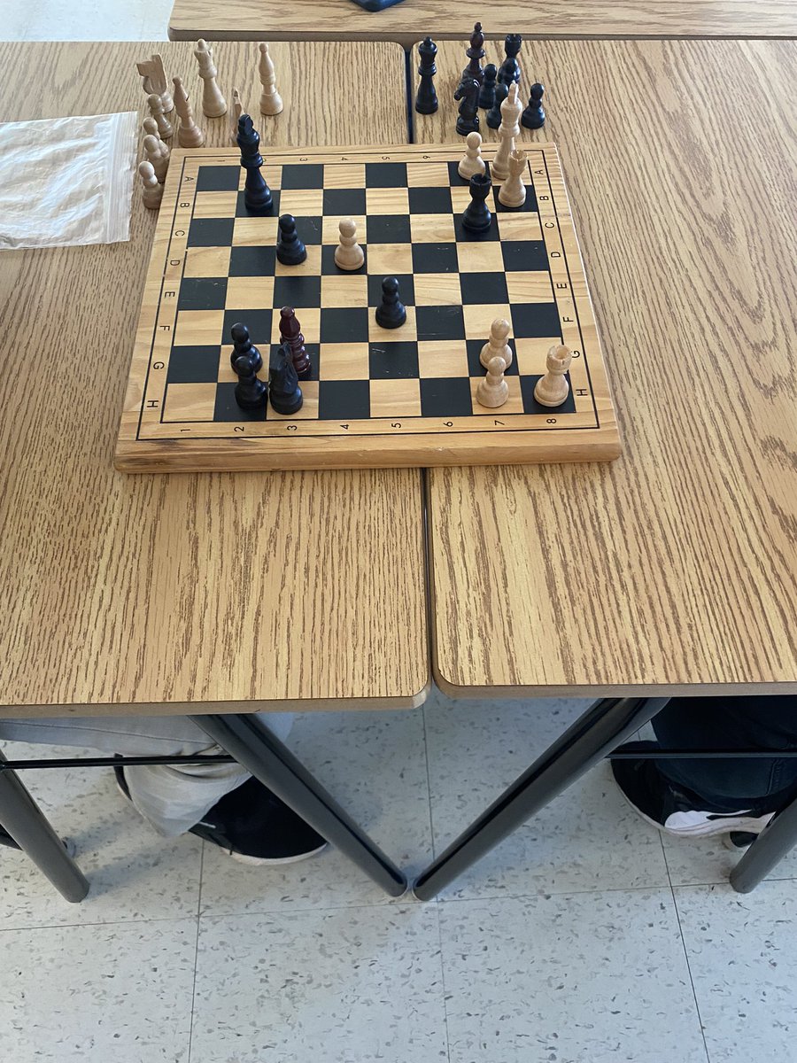 Several chess games on the go this lunch hour. <a href="/HillcrestHS/">Hillcrest High School</a> #myjobrocks