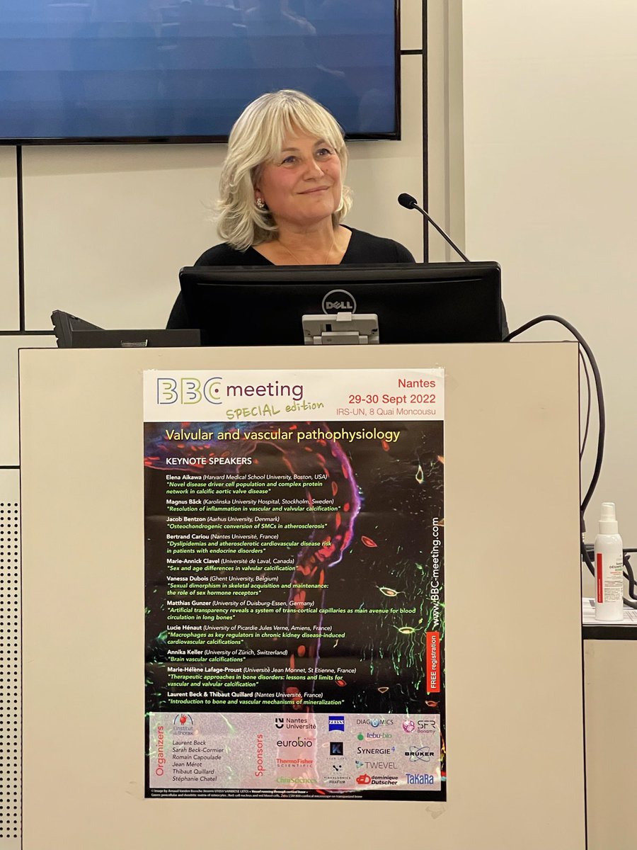 Brigham and Women’s CICS (@cicsnews) on Twitter photo Elena Aikawa delivering the Keynote Lecture at the Basic Research on Bone and Cartilage Biology Meeting in Nantes. <a href="/AikawaElena/">Elena Aikawa</a> Elena Aikawa delivering the Keynote Lecture at the Basic Research on Bone and Cartilage Biology Meeting in Nantes. <a href="/AikawaElena/">Elena Aikawa</a>