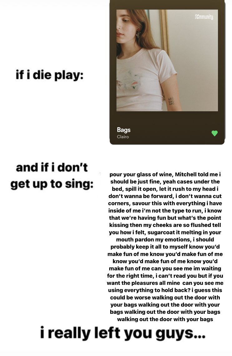 bags by clairo 💔💔