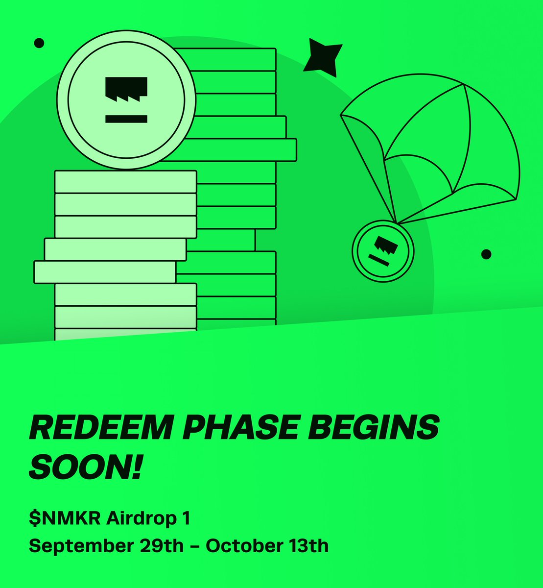 nmkr_io's tweet photo. Thank you for claiming your $NMKR tokens!

The Redeem Phase begins today, we'll notify &amp; provide a link to our amazing community when the claimed $NMKR is ready to be redeemed.

In the meantime, you can visit https://t.co/v39ZrTJmhD to learn more about our utility token. ✨ https://t.co/HbyQBZcJUB