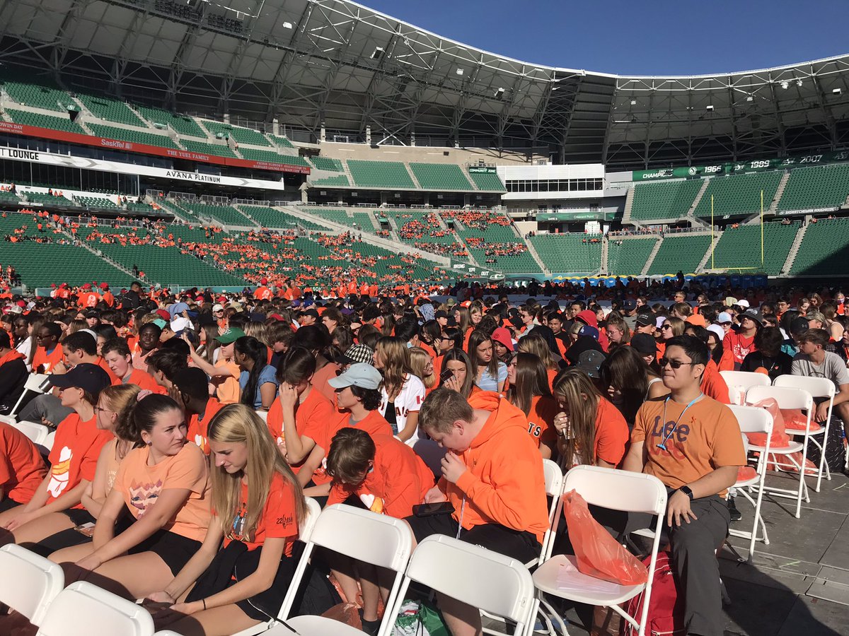 Today we listen, we learn, we hold the stories shared with a commitment to ReconciliACTION #EveryChildMatters #OrangeShirtDay #miyowiciwitowinday