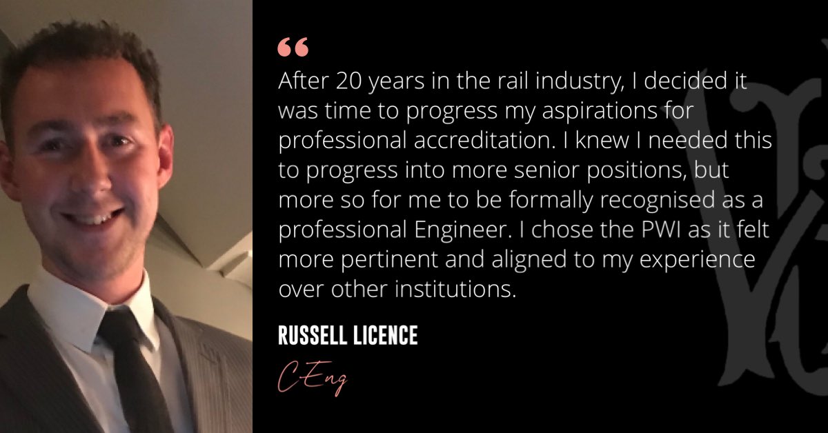 The PWI (@pwinstitution) on Twitter photo Russell Licence decided it was time to progress his aspirations for professional accreditation. Read more about his journey 👉 bit.ly/RussellLicence
Start your professional registration journey with us 👉 bit.ly/PWIProfReg
<a href="/EngCouncil/">Engineering Council</a>
#thepwi #railuk #Engineering Russell Licence decided it was time to progress his aspirations for professional accreditation. Read more about his journey 👉 bit.ly/RussellLicence
Start your professional registration journey with us 👉 bit.ly/PWIProfReg
<a href="/EngCouncil/">Engineering Council</a>
#thepwi #railuk #Engineering