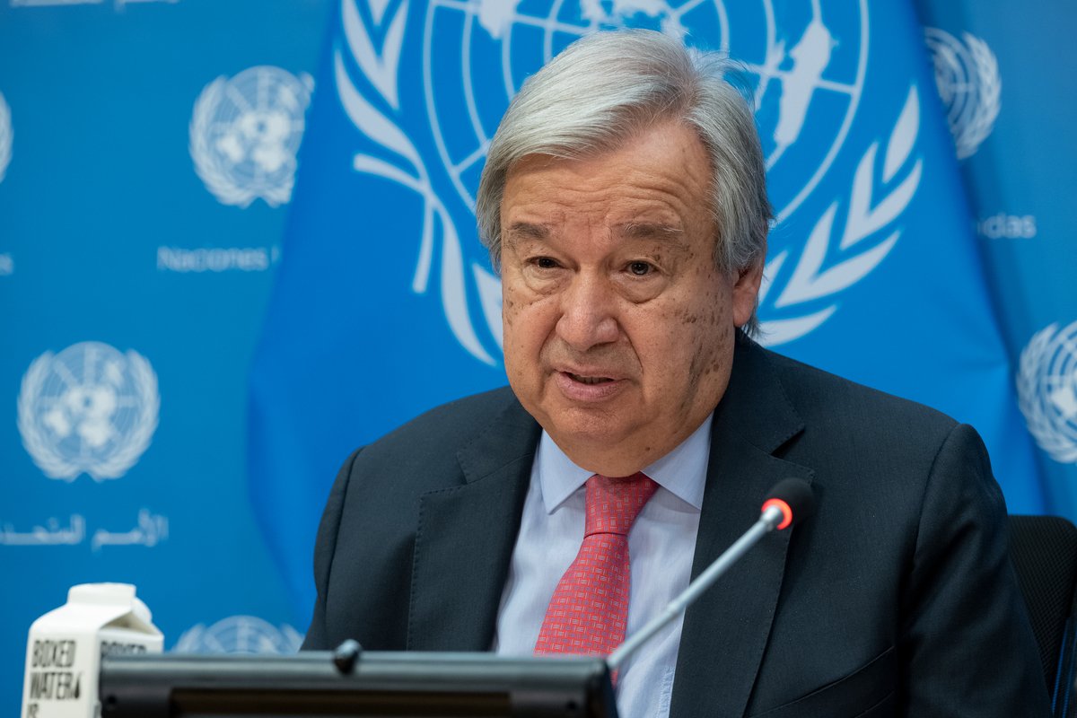 🎬 Watch @UN Chief @AntonioGuterres statement on the Russian decision on annexation of Ukrainian territory. #Ukraine @UN_Spokesperson Photo Credit: UN Photo/Evan Schneider 🔗 media.un.org/en/asset/k1z/k…