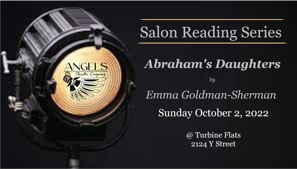 AngelsTheatre's tweet photo. Don't forget the Salon Reading Series in your weekend plans. Sunday October, 2, 2022 at 2:00 PM!
It is, after all, the most civilized way to spend a Sunday afternoon.

#attheflats #staysafe #ATC #angelscompany #SRS_ATC #newplay #humanitiesne #emmagoldmanshermanplaywright https://t.co/PmC5wbA2cf