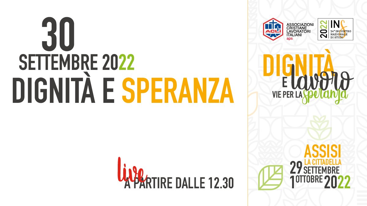 Acli_nazionali's tweet photo. Appuntamento a domani per la seconda giornata dell'Incontro Nazionale di Studi delle Acli. Nel primo panel scopriremo alcune evidenze emerse dall'indagine condotta dal coordinamento #DonneAcli e dall’area #Lavoro sulla #disparitàdigenere e salariale. #Vieperlasperanza https://t.co/kEryGJrAnN