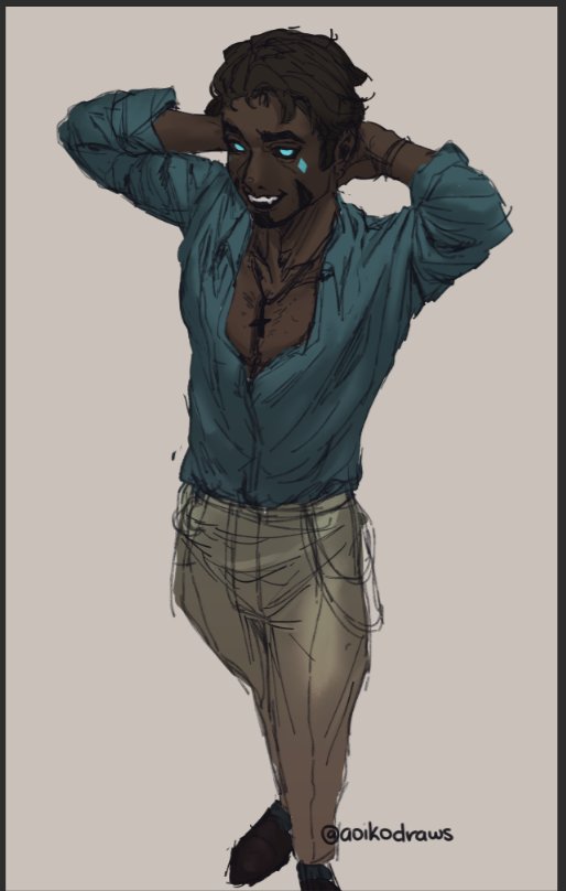 aoikodraws's tweet photo. Full body illustration wip

Hopefully I'll finish this before the end of the week 😭😭 https://t.co/Wpn5m9D3rV
