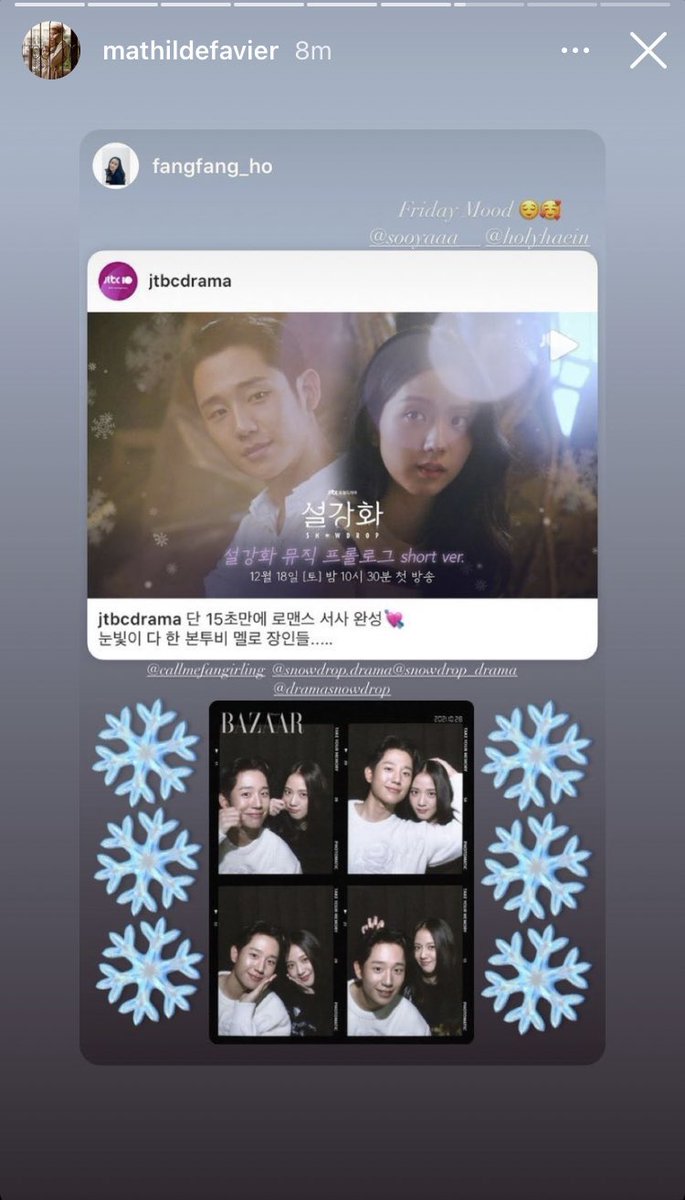 jisoo with mathilde🥰 i remember these for haesoo