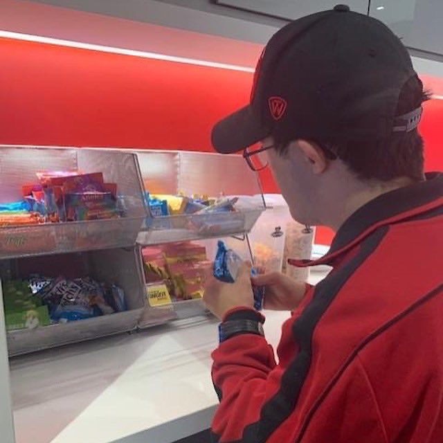 ESCofNJ's tweet photo. Check out CJ from the Pathways to Adult Living Program enjoying his first day of work for the Rutgers University Men's Basketball Team! 

He will be helping out the team by filling up the cooler, organizing basketballs properly, &amp; replenishing locker room snacks #ESCNJ #PALNJ https://t.co/H7yhKR2BHo