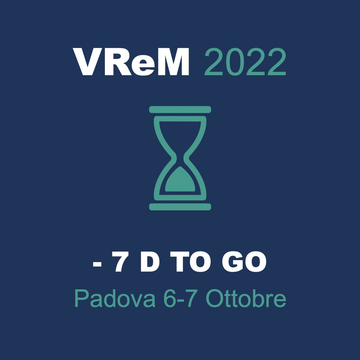 VReM_2022's tweet photo. ⚠�� Mancano solo 7 giorni all’inizio del VReM 2022… noi non vediamo l’ora! E voi? 

🔗 https://t.co/z4Mday9QUW
 
#VReM2022 #vascularresidentsmeeting #vascularsurgery #education https://t.co/NGu0R0a4Tx