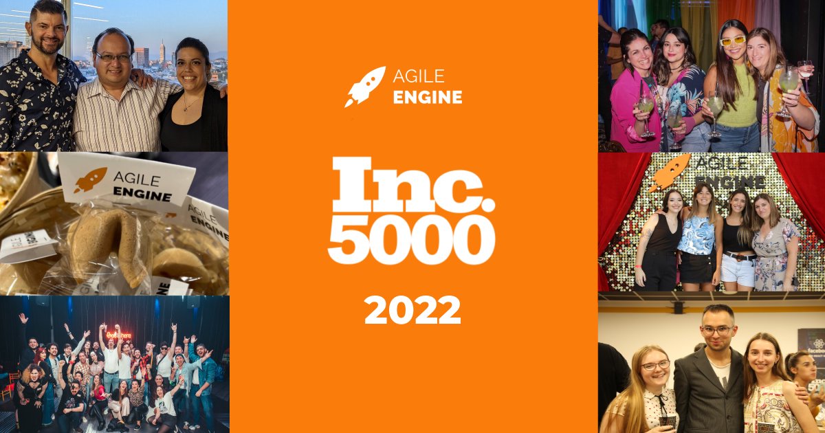 agileengine's tweet image. The truth is in the numbers: see how AgileEngine's ever-growing expertise in delivering best-in-class service is reflected in the 2022 Inc. 5000 list bit.ly/3UPrk4D