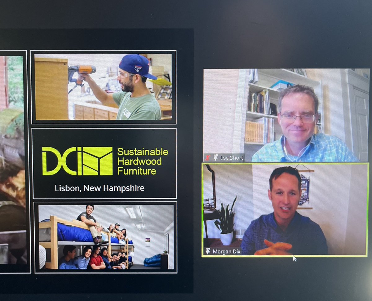 “#Sustainability just makes good business sense. Reusing what we have allows us to save money and resources.” From heating their mill to providing wood shavings to local farmers, Morgan Dix shares how  <a href="/DCI_Furniture/">DCI, Inc</a> uses wood waste during <a href="/northern_forest/">Northern Forest Center</a> webinar