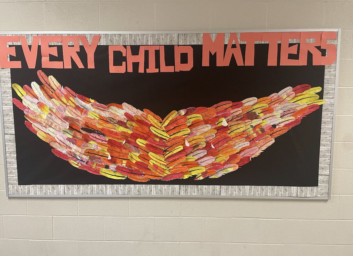 Every child matters ! This week and every week, we are ensuring that our staff, students and community are engaging in this learning !@MWrightMustangs <a href="/JeffBruce11/">Jeff Bruce</a>