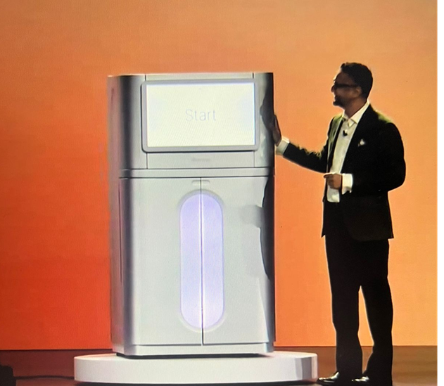 Love this <a href="/fdesouza/">Francis deSouza</a> proud papa moment. 
<a href="/illumina/">Illumina</a> #NovaSeqX  #illuminaproud
