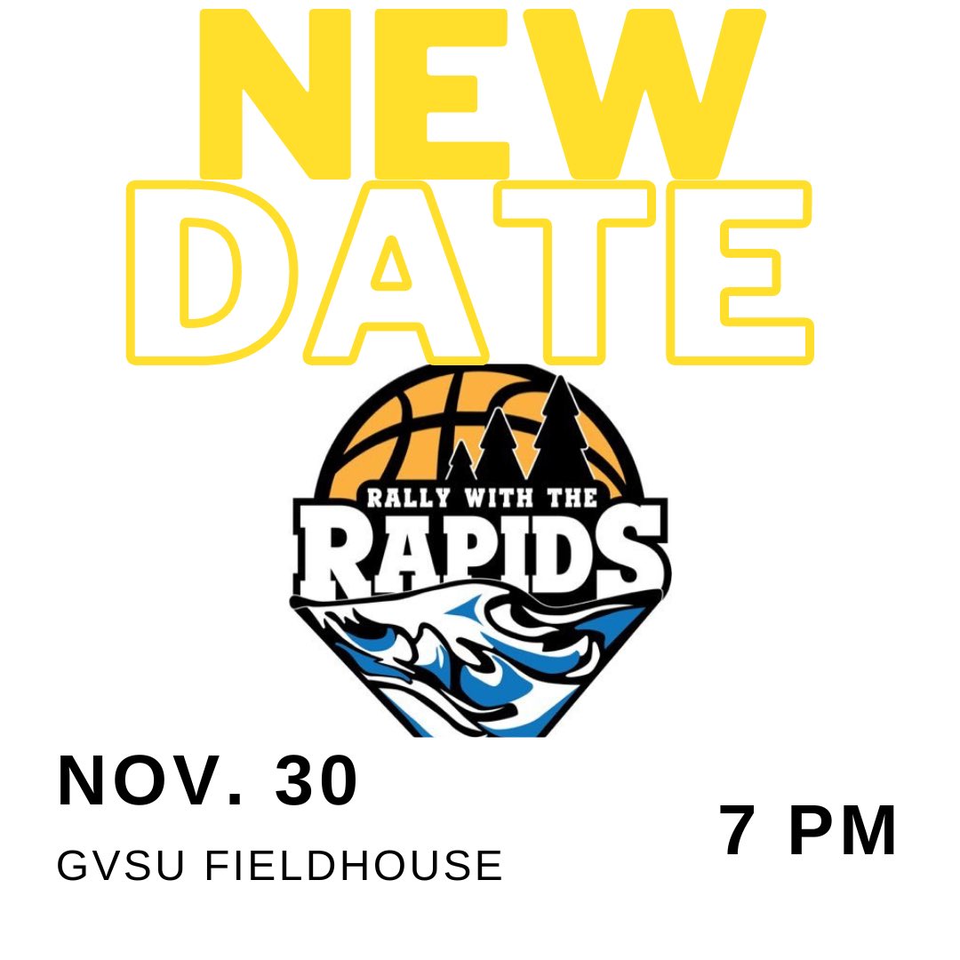 We are excited to announce our official date for the 4th annual Rally with the Rapids! 🥁 Come join us for a fun night full of excitement and spirit as we support our Special Olympic athletes :)