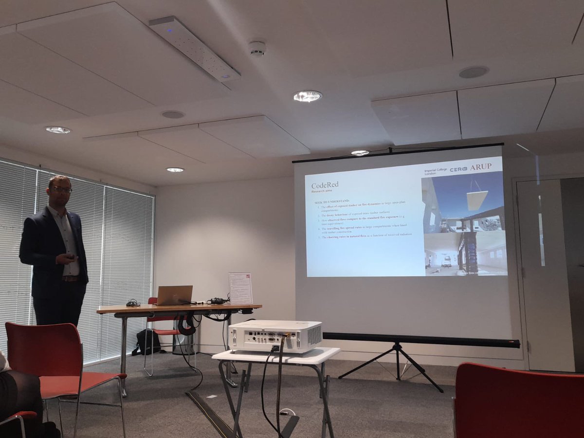 Mohammad Heidari (@mohamdheidari) on Twitter photo Very clear and interesting presentation by <a href="/PanosArupBD/">Panos Kotsovinos</a> on the fire experiments in the open-plan timber compartments (code Red) in Structures in Fire Forum at IStructE!
Thanks <a href="/dirushuk/">David Rush</a> for organizing the forum. <a href="/GuillermoRein/">Prof Guillermo Rein. π₯</a> <a href="/ImperialHazelab/">Imperial Hazelab π¨π½βπ¬π©πΌβπ¬ π₯</a> @ArupGroup <a href="/Le_CERIB/">CERIB</a> Very clear and interesting presentation by <a href="/PanosArupBD/">Panos Kotsovinos</a> on the fire experiments in the open-plan timber compartments (code Red) in Structures in Fire Forum at IStructE!
Thanks <a href="/dirushuk/">David Rush</a> for organizing the forum. <a href="/GuillermoRein/">Prof Guillermo Rein. π₯</a> <a href="/ImperialHazelab/">Imperial Hazelab π¨π½βπ¬π©πΌβπ¬ π₯</a> @ArupGroup <a href="/Le_CERIB/">CERIB</a>