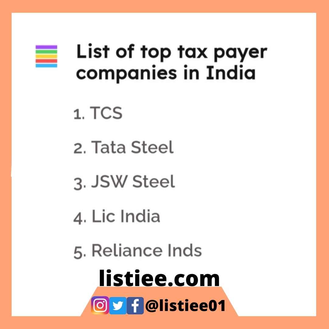 Listiee01's tweet photo. While majority of Indians are honest tax payers, a debate has often made how honestly the Indian companies are paying taxes. Let us have a look at some top tax payers.
https://t.co/cMaKdlUSpx
#tax #payer #india #debate #reliance #tata #tcs #lic #jswindia #tatasteel https://t.co/d9Cce8rJwj