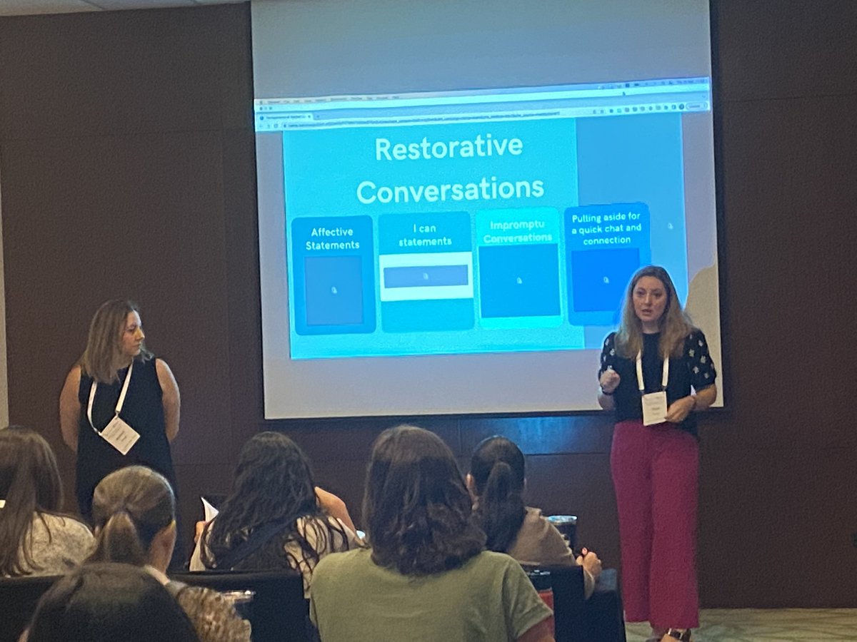 ASFM teachers leading professional learning - using language to promote a restorative culture. @barbarabrunell @TriAssociation #TriConf2022