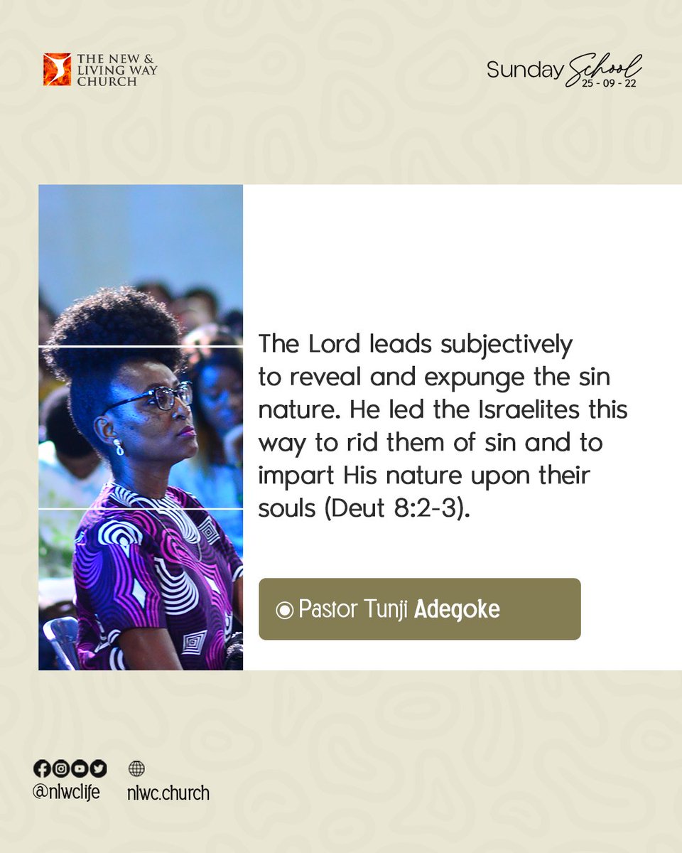 nlwclife's tweet photo. SUNDAY SCHOOL EXCERPTS!
Beloved,
Last Sunday, we began the Sunday School series, How to be Led by the Spirit of God.
Here are excerpts to refresh your heart...
Please stay blessed and enjoy the Spirit!
#SundaySchoolExcerpts
#NLWC https://t.co/CHHDCLwhdg