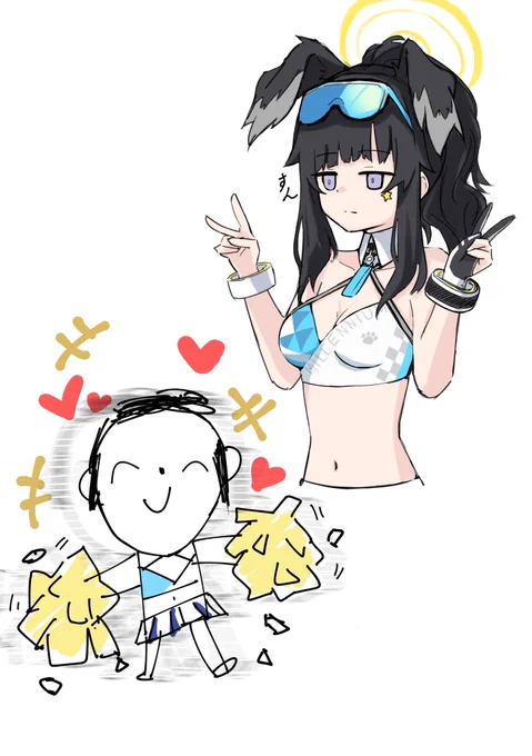 #今月描いた絵を晒そう ブルアカにハマってます 