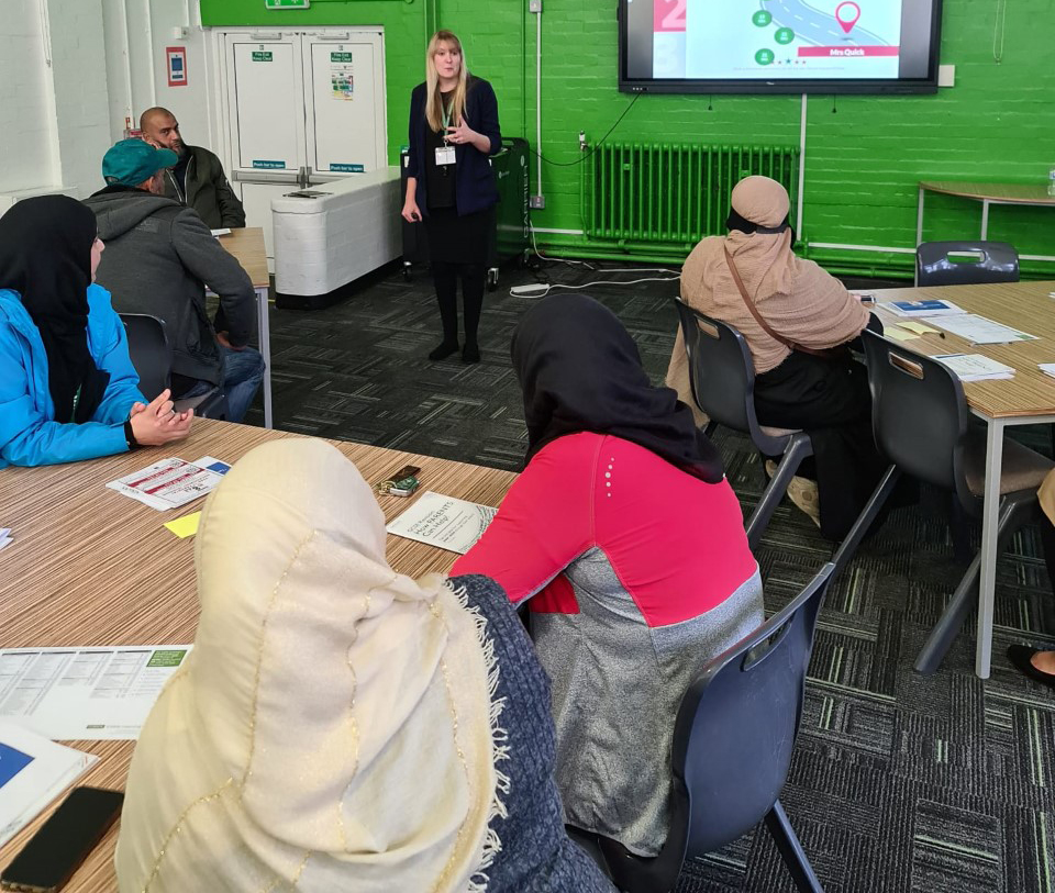 ChallneyBoys's tweet photo. PROJECT 823 
Year 11 Parental Engagement Session 1
▶️ The Road Ahead with @MrsQuickEnglish 
‘High achievement and access for all are our shared responsibilities'. #FiveStarLearners #APlaceToLearn https://t.co/ZEDLdDFEAe