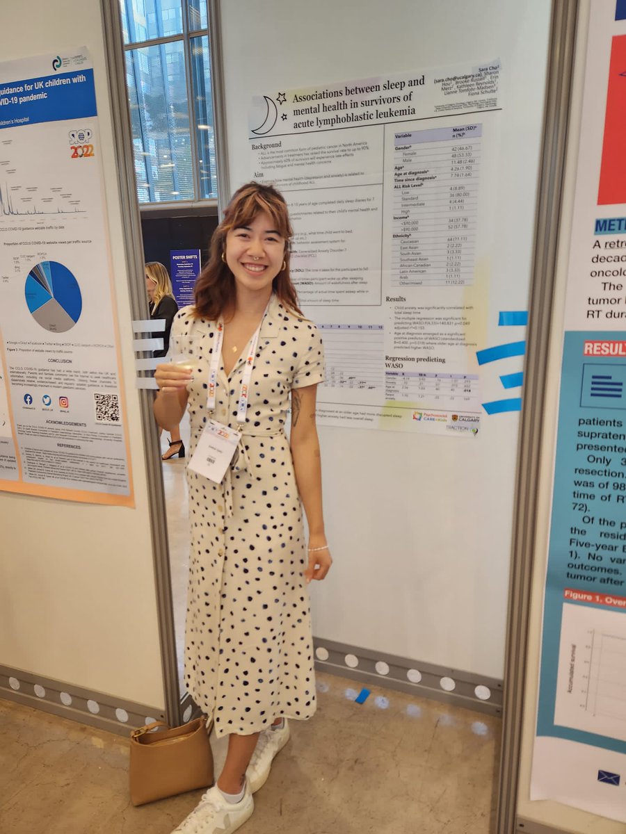 <a href="/sarakcho/">Sara Cho</a>’s work (poster #26) highlights the important relationship between sleep and mental health in ALL survivors #SIOP2022 #SIOPambassador <a href="/WorldSIOP/">SIOP International</a> <a href="/SIOPPPO/">SIOP-PPO</a>