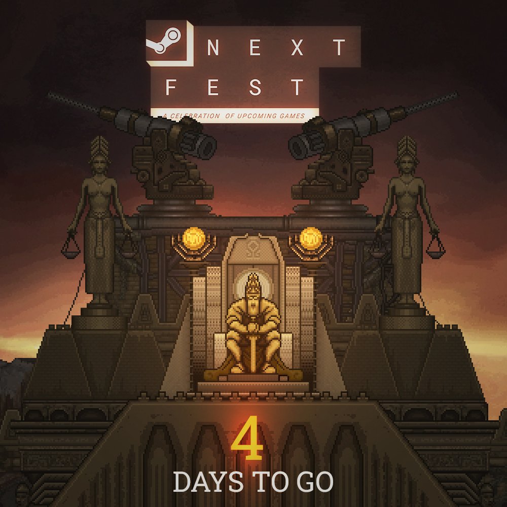 The time has come. Execute Order: Steamfest

Erra: Exordium demo is coming to your PC's. Hope you'll enjoy it. 
Don't miss it: bit.ly/3FSxTMc

#pixelart #gamedev #indiedev #indiedevs #indiegames #ドット絵 #픽셀아트 #像素藝術 #像素画 #pixelgame #dieselpunk #pcgaming
