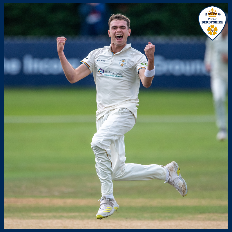 DerbyshireCCC's tweet photo. Sam Conners claimed his 50th @CountyChamp wicket of the season, as #DCCC closed out the campaign with a draw against Leicestershire. 

Read ⤵️