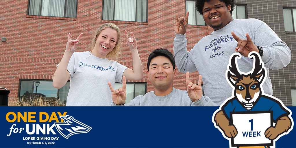 unkesc's tweet photo. We are one week out from Loper Giving Day! To support Exercise Science Club, feel free to read more and donate at this link: https://t.co/bfBLNiK1OG ! 

We are grateful for your support! Go Lopers!! 💙💛

@theUNKFund @UNKKSS @UNKearney #OneDayForUNK https://t.co/BIkSlWM8V3