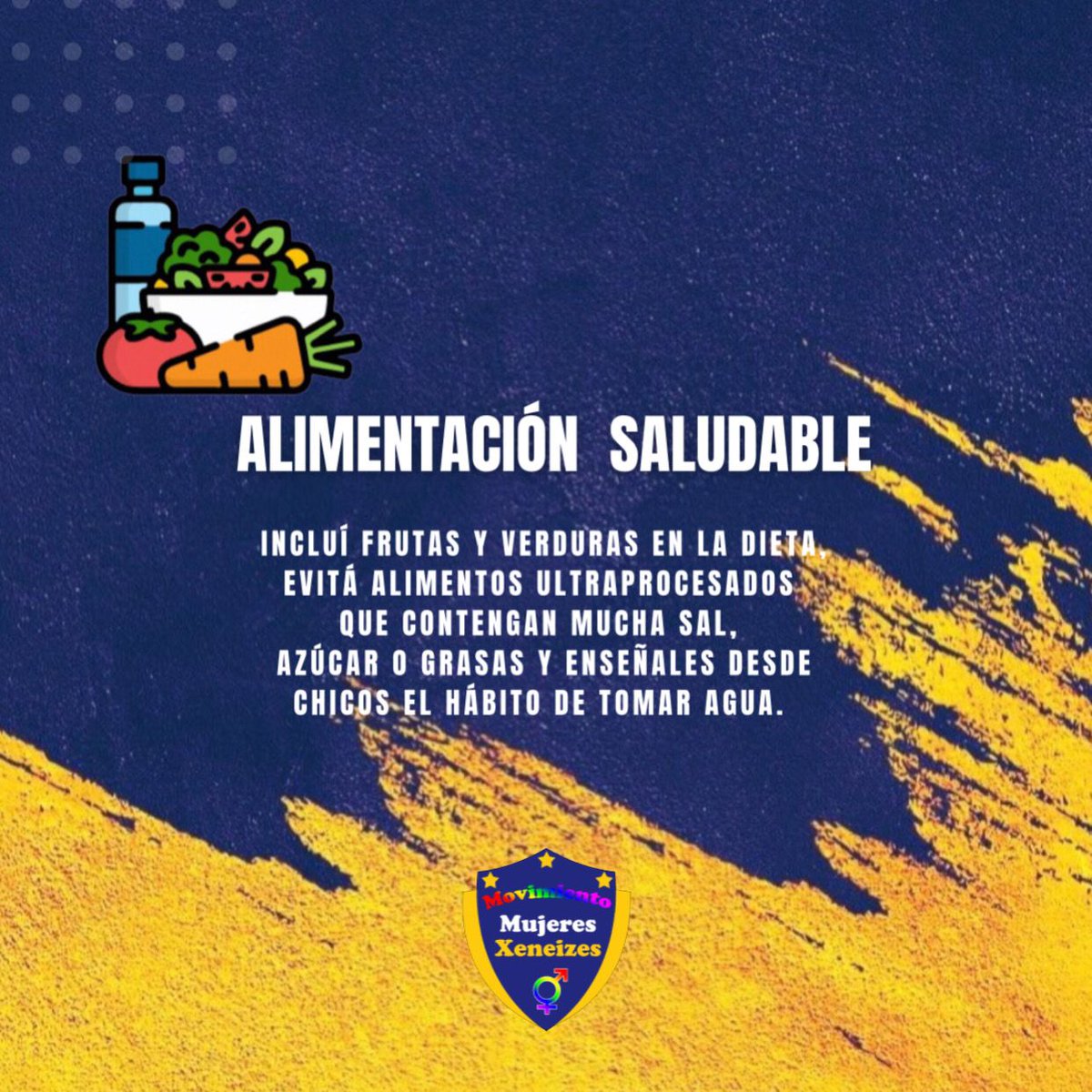 MujeresXeneize's tweet photo. 29/09 Día Mundial Del Corazón.
💙💛💙
ADOPTA HÁBITOS SALUDABLES !!!
➡️ Desde la infancia, el realizar controles periódicos del corazón, puede prevenir enfermedades cardiovasculares en la adultez.
Desde casa aprende a incorporar y a cuidarte.
#BocaTeCuida
#DíaMundialDelCorazón https://t.co/CT8yJqZ9HW