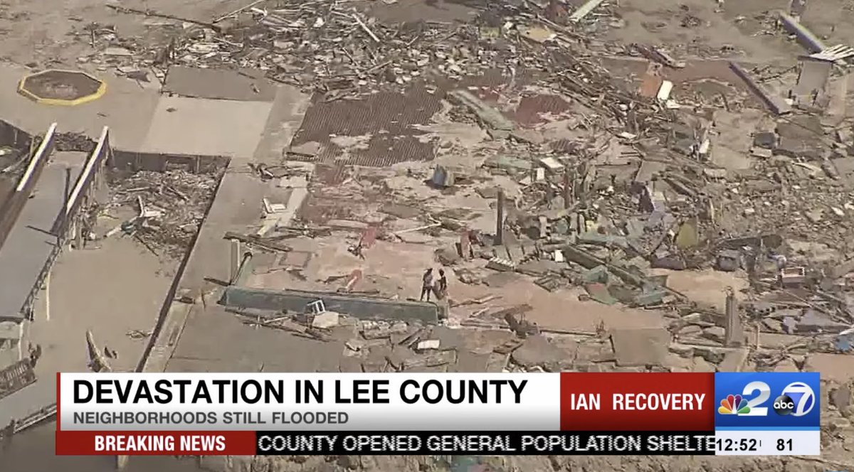 Fort Myers Beach is leveled. I’m in disbelief and absolutely heartbroken for the people of SWFL. The area is changed forever 💔 #hurricaneian #fortmyersbeach #fmb