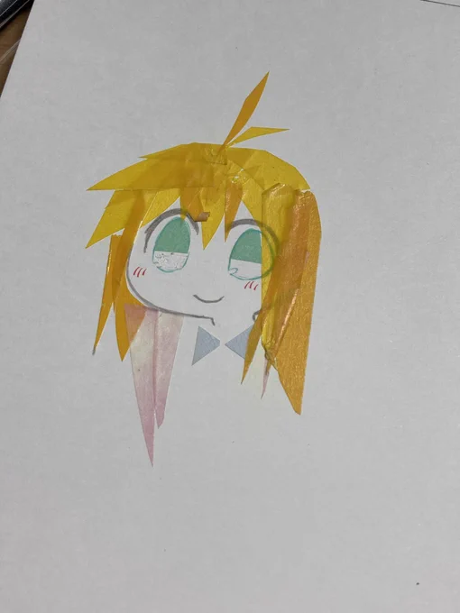 こっちは感覚掴むために切り貼りしたお試しマキちゃん 