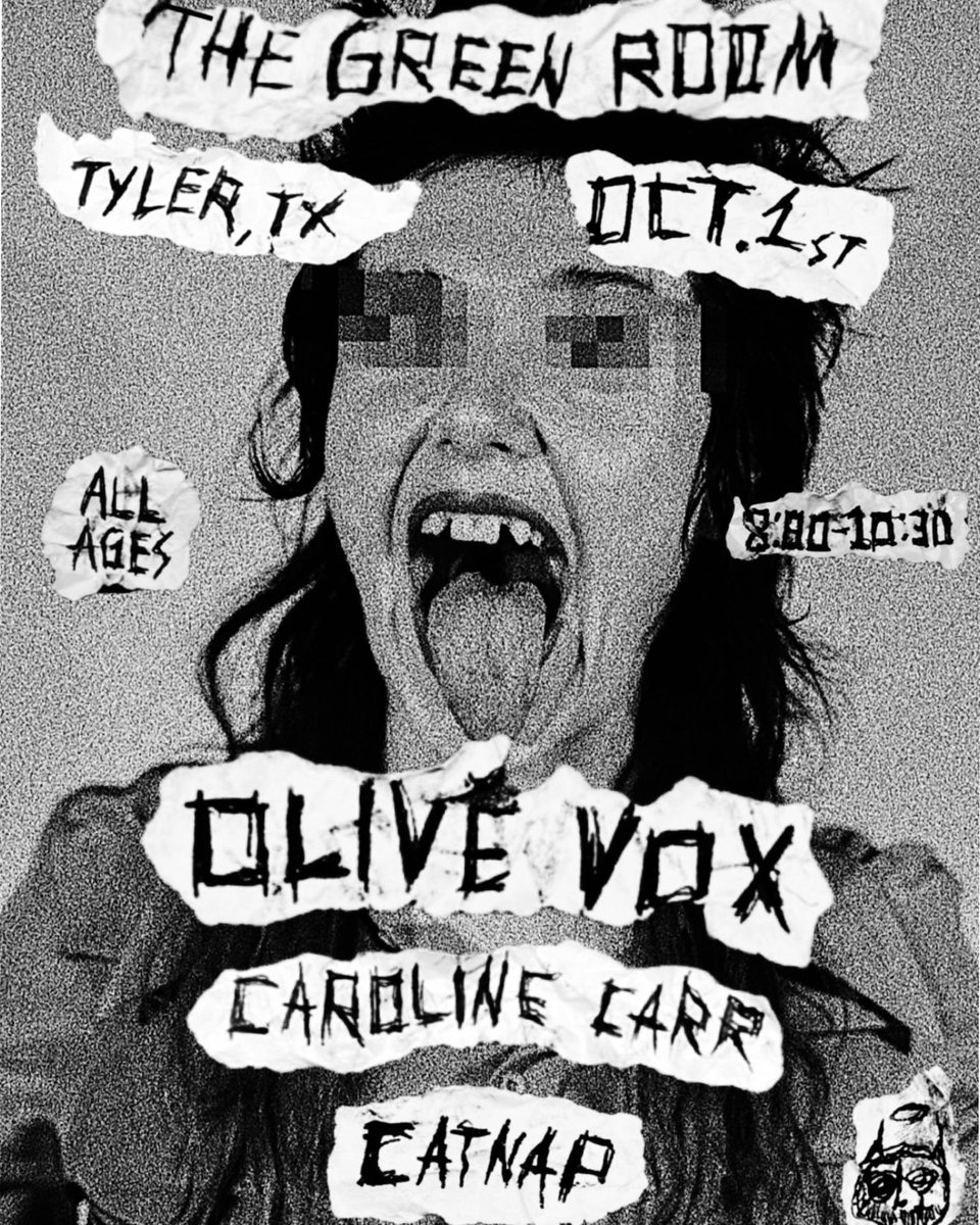 Hey Tyler Texas ..we have a show at The Green Room this Sat. Oct. 1st &amp; we're also filming a music video! Come and be a part of that🤘@kvutradio <a href="/UTTyler/">UT Tyler</a> <a href="/TylerJrCollege/">Tyler Junior College</a> #Bistro #olivevox #tylertexas #thegreenroom #rock #uttlyer