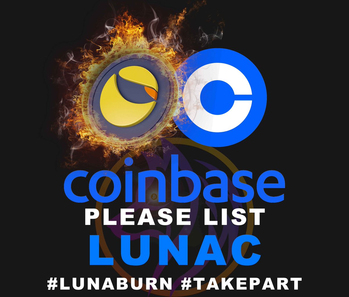 Hey guys! We've already changed #Binance's mind.💪 Here we go to change #coinbase's mind about listing #LUNC 🔥🔥🔥

CLICK 👉❤️ if <a href="/coinbase/">Coinbase 🛡️</a> need to list $LUNC 

#CoinbaseListLunc #LUNCARMY #LUNCBURN #LUNABURN #TAKEPART