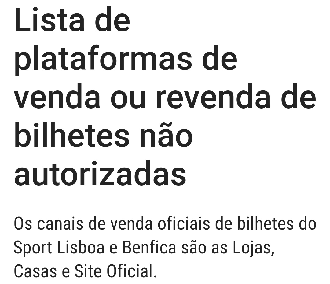 mariana_maz94's tweet photo. 🚨 NÃO COMPREM BILHETES SEM SER ATRAVÉS DO BENFICA.

ONLY BUY TICKETS THROUGH THE OFFICIAL BENFICA CHANNELS. 🚨 https://t.co/sjSegFUfal