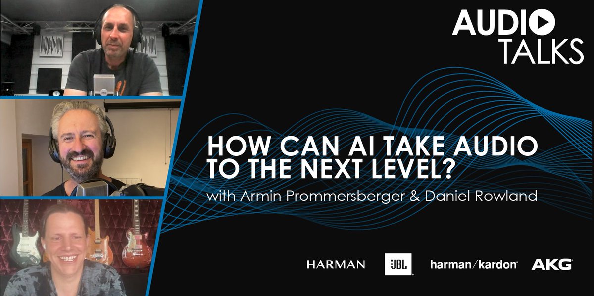 Tune in to the #AudioTalks #podcast as @OisinLunny, Daniel Rowland of @LANDR_music & HARMAN’s Armin Prommersberger discuss how #AI can take #audio to the next level. bddy.me/3E4XhQG