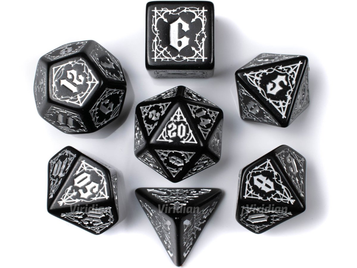 ViridianDice's tweet image. 🎲 DICE GIVEAWAY: BLOODSUCKER 🎲

It’s time to kick off a spoony season of giveaways with this hauntingly gorgeous set! 🧛🏻‍♂️

TO ENTER:
1️⃣ RT this post
2️⃣ Follow @ViridianDice 
3️⃣ Tag a friend

US only! Please have DMs open. Winner selected Monday, 10/3!