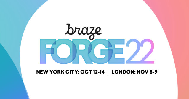 nick_ngu's tweet photo. FORGE is back! Join @Braze this fall as we come together to explore what’s next for customer engagement in 2022 and beyond. Join us from wherever you are. Register for livestream and on-demand here. https://t.co/mFPRXGJVcn https://t.co/VzFndb1M9D