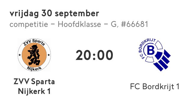Morgenavond wordt er weer thuis gespeeld door ZVV Sparta. Om 20.00 uur is de aftrap in <a href="/sporthalcorlaer/">Sporthal Corlaer</a>. Je bent van harte uitgenodigd!